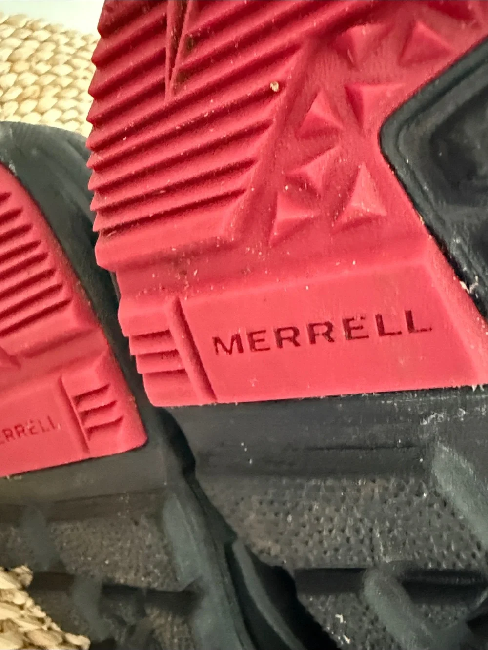 Merrell Kids Black Snow Boots with Gray and Red Accents